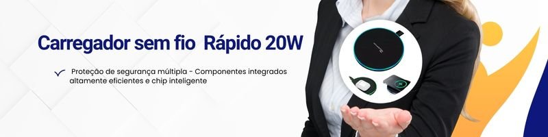 Carregador sem fio Rápido 20W