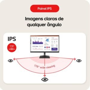 Monitor PC Gamer LG 24MS500 24” IPS 100Hz Full HD HDMI 2x