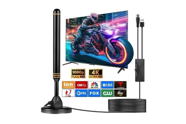 TV Antenna Indoor Antenna for Smart TV for Long Range Reception and All Smart TVs